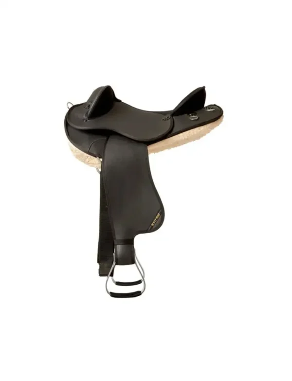 Economy Synthetic Half Breed Saddle Non Adjustable Black