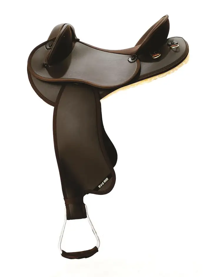 Economy Synthetic Half Breed Saddle Non Adjustable Brown
