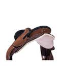 Shxp Hawk Polocrosse Rough Out Leather Stock Fender Saddle